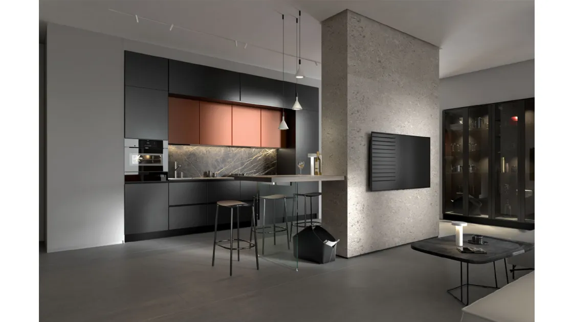 Cucina Moderna lineare Pratica 2105 Tag di La Casa Moderna