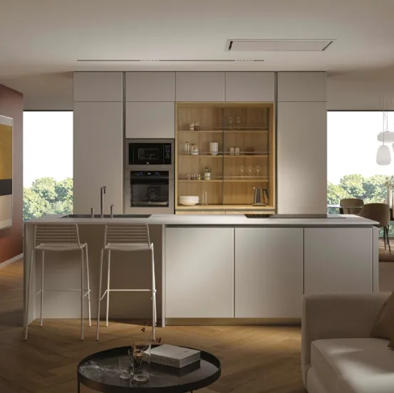Cucina Moderna con isola Pratica 2116 di La Casa Moderna