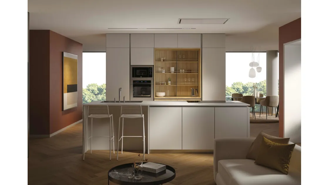 Cucina Moderna con isola Pratica 2116 di La Casa Moderna