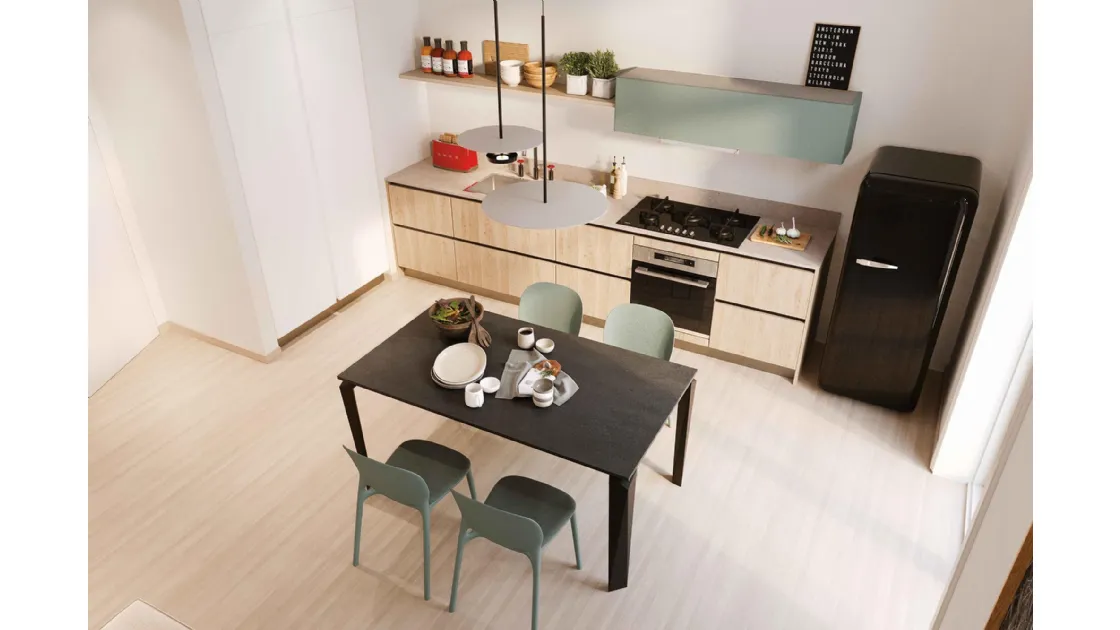 Cucina Moderna lineare Pratica 2503 di La Casa Moderna