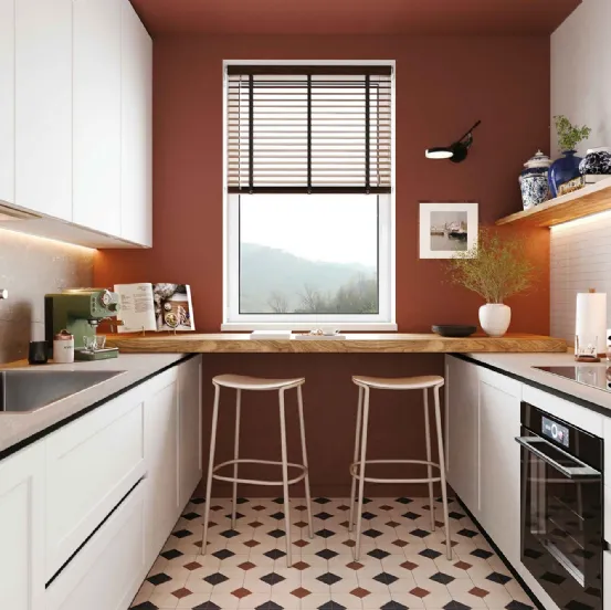 Cucina Moderna ad angolo Pratica 2505 di La Casa Moderna
