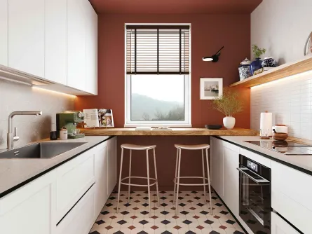 Cucina Moderna ad angolo Pratica 2505 di La Casa Moderna