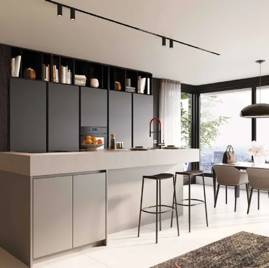 Cucina Moderna con isola Pratica 2511 La Casa Moderna