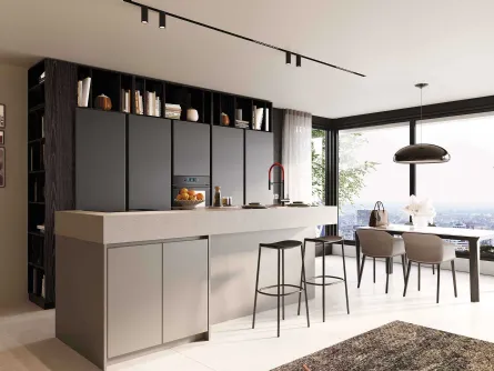 Cucina Moderna con isola Pratica 2511 La Casa Moderna