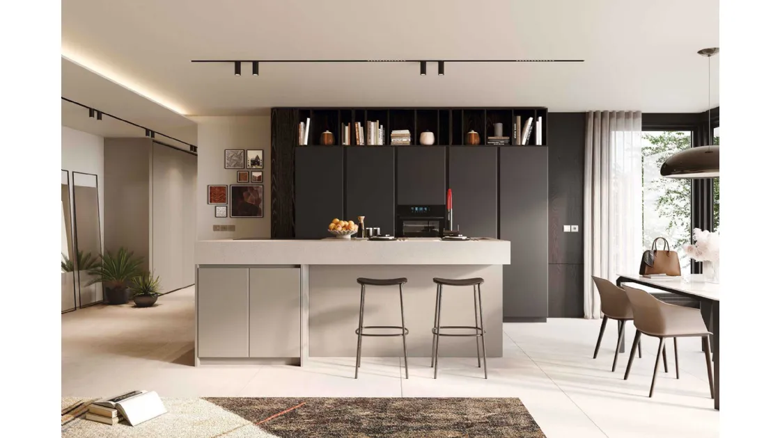 Cucina Moderna con isola Pratica 2511 La Casa Moderna