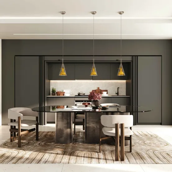 Cucina Moderna lineare Pratica 2516 di La Casa Moderna