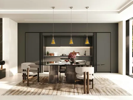 Cucina Moderna lineare Pratica 2516 di La Casa Moderna