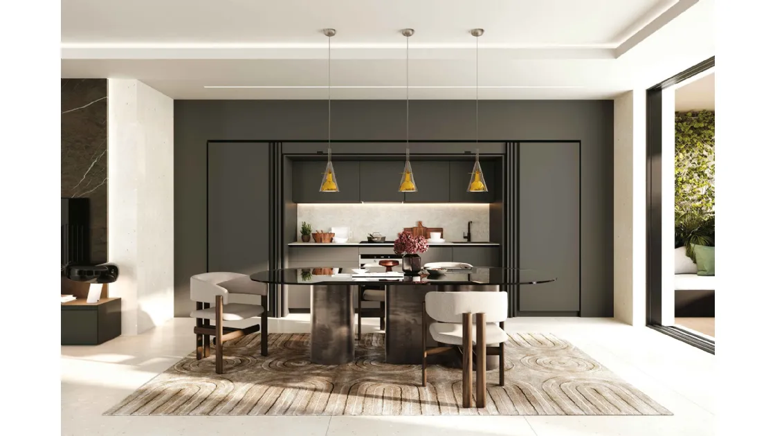 Cucina Moderna lineare Pratica 2516 di La Casa Moderna
