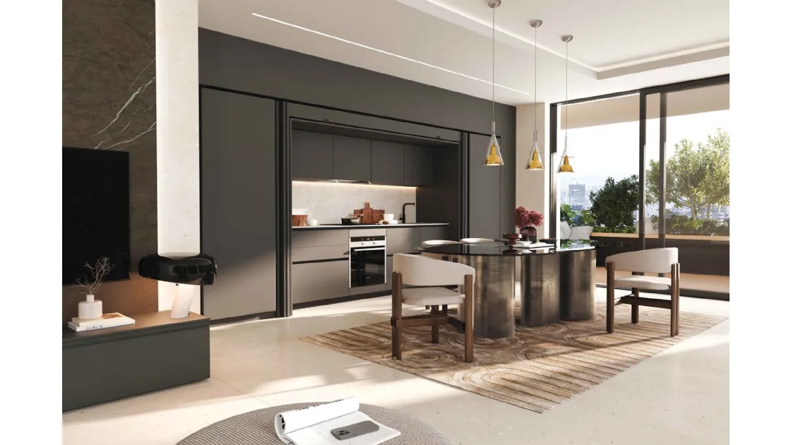 Cucina Moderna lineare Pratica 2516 di La Casa Moderna