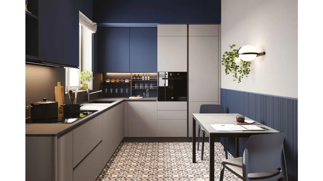 Cucina Moderna angolare Pratica 2519 di La Casa Moderna