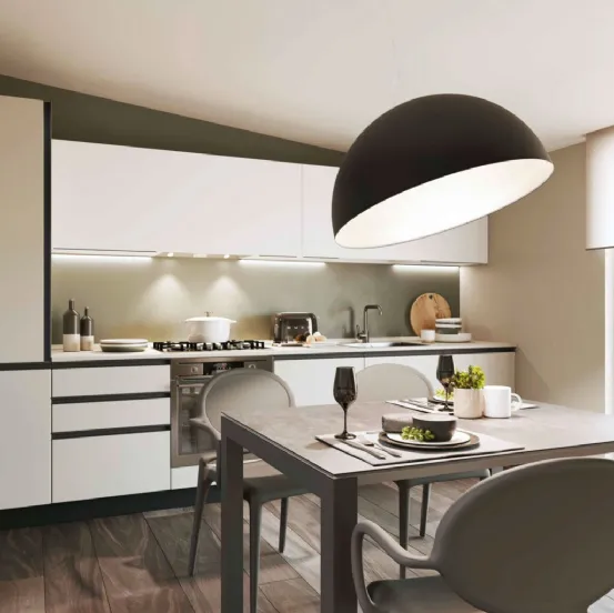 Cucina Moderna lineare Pratica 04 Carol di La Casa Moderna