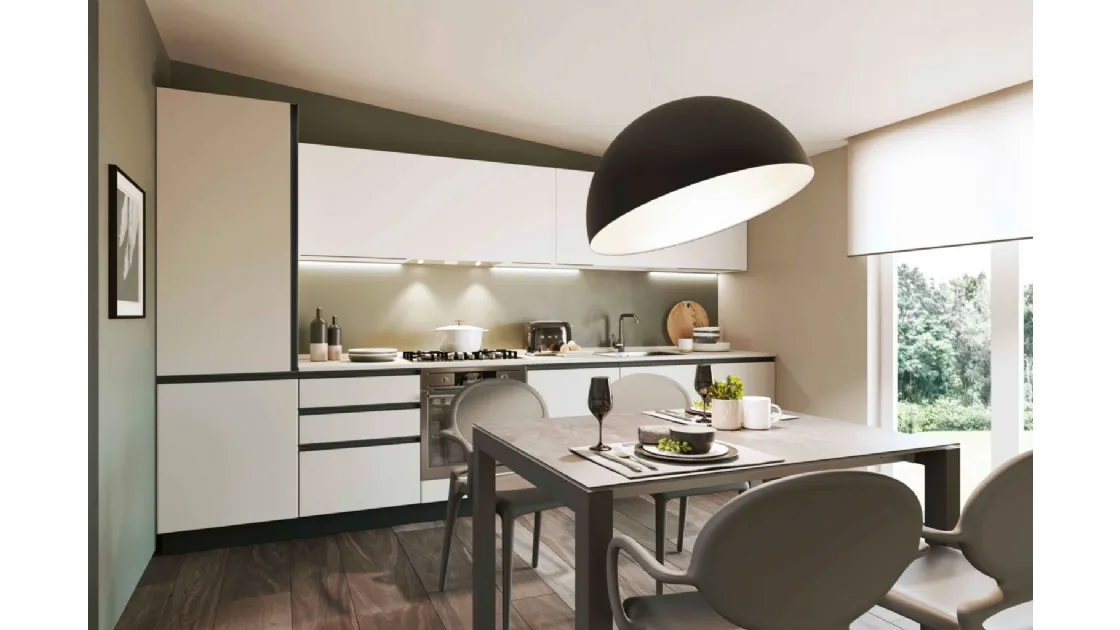 Cucina Moderna lineare Pratica 04 Carol di La Casa Moderna