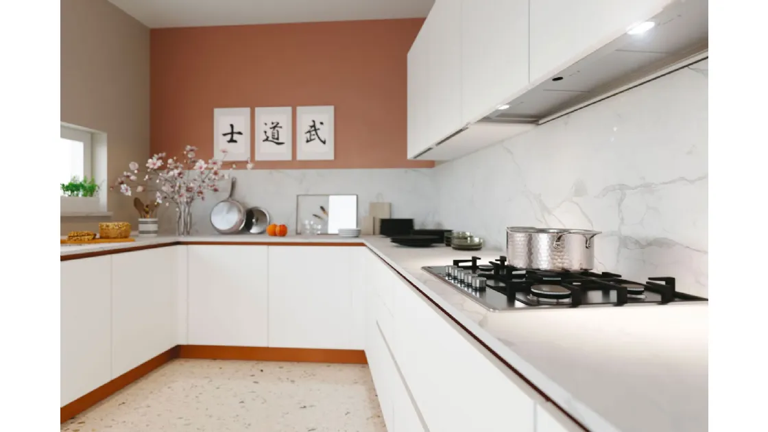 Cucina Moderna angolare Pratica 03 Carol di La Casa Moderna