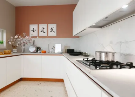 Cucina Moderna angolare Pratica 03 Carol di La Casa Moderna