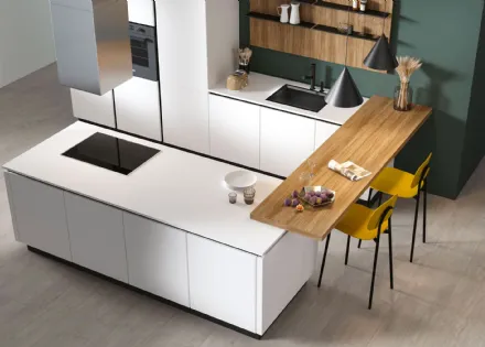 Cucina Moderna Pratica con isola e penisola 03 Carol di La Casa Moderna