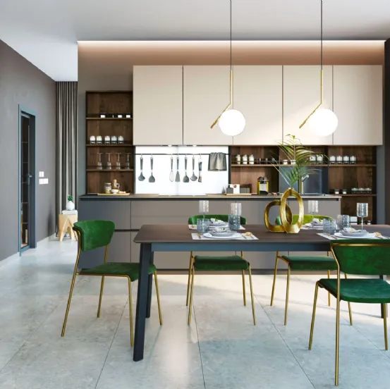 Cucina Moderna lineare Pratica 05 Tag di La Casa Moderna