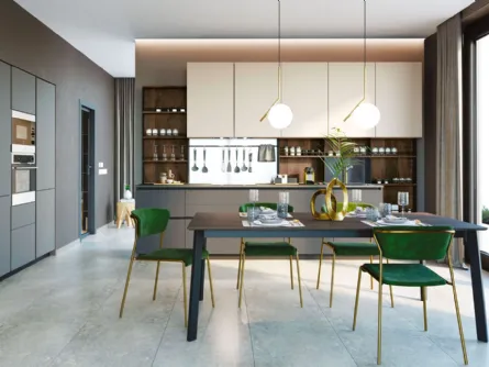 Cucina Moderna lineare Pratica 05 Tag di La Casa Moderna