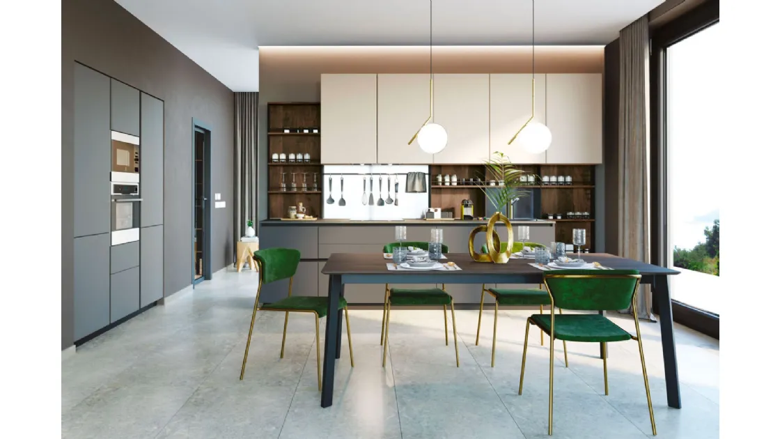 Cucina Moderna lineare Pratica 05 Tag di La Casa Moderna