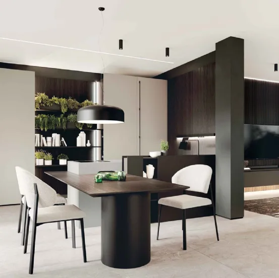 Cucina Moderna con penisola Sistematica 2501 di La Casa Moderna