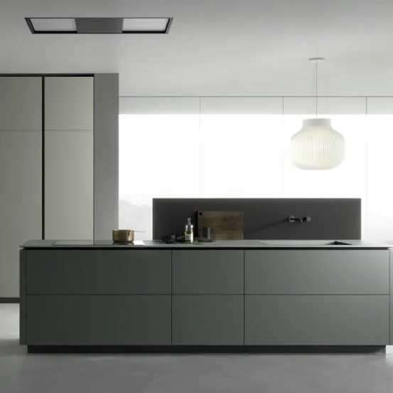 Cucina Moderna Sistematica con isola 04 Pura di La Casa Moderna