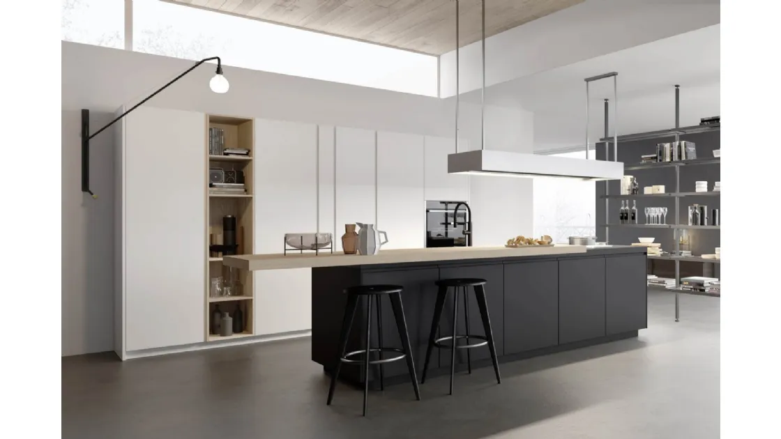 Cucina Moderna Sistematica con isola 07 Tratto di La Casa Moderna