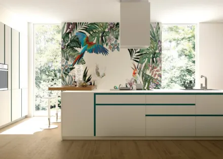 Cucina Moderna Sistematica con isola 09 Tratto di La Casa Moderna