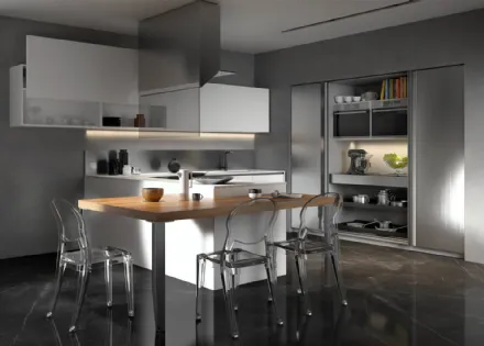 Cucina Moderna Sistematica con penisola 03 Tratto di La Casa Moderna
