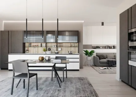 Cucina Moderna Sistematica lineare 01 Tratto di La Casa Moderna