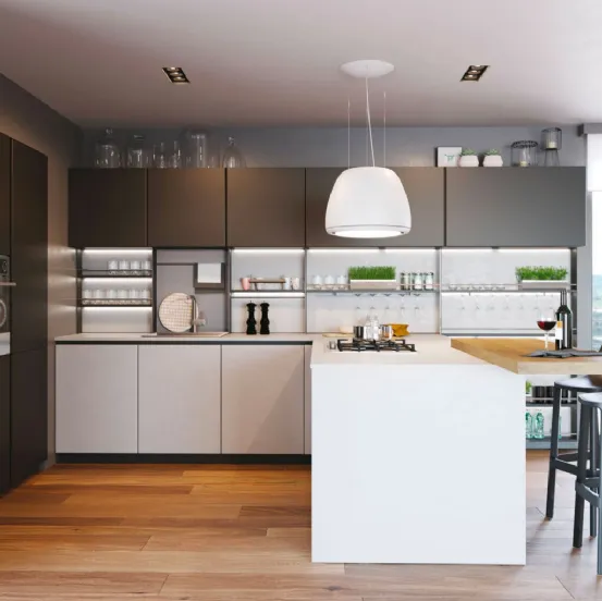 Cucina Moderna con penisola Pratica 07 Tag di La Casa Moderna