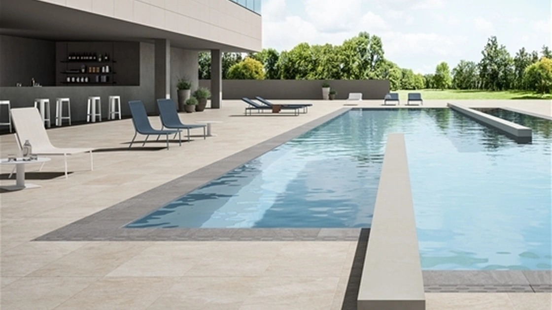 Piastrelle per esterni L2 Ivory Flow di Lea Ceramiche