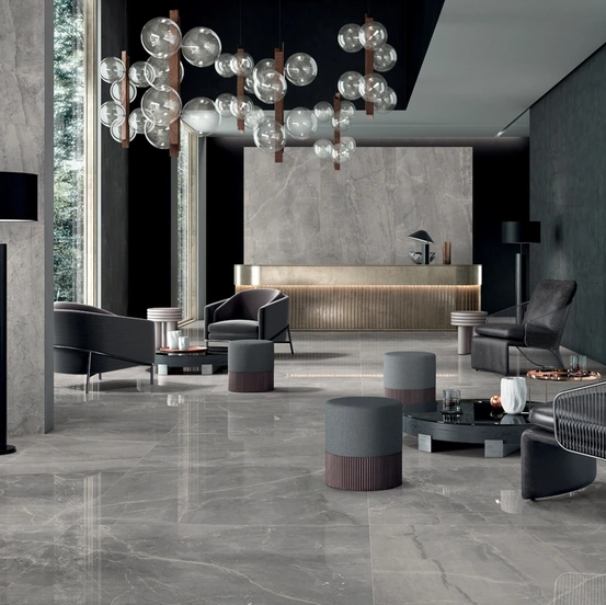 Piastrelle effetto marmo Noblesse Gray Marble di Lea Ceramiche