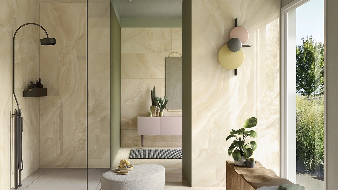 Piastrelle Noblesse Onyx Oyster di Lea Ceramiche