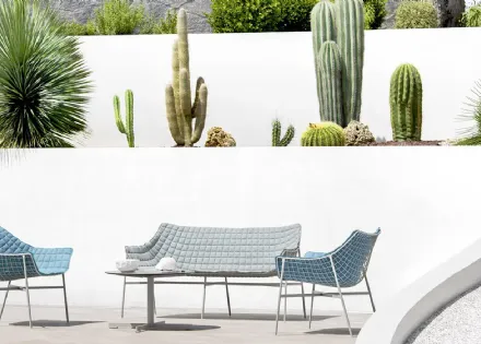 Arredo da esterno in acciaio e tessuto Summer Set di Varaschin