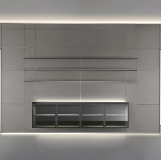 Parete divisoria Modulor Peltro di Rimadesio